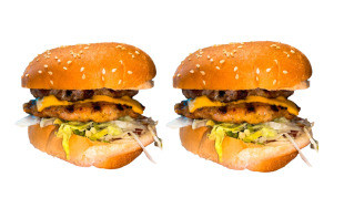Two Homemade Burger
