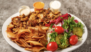 Shawarma and Pita Chips Salad Bowl